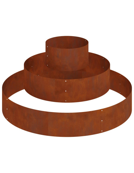 Vaso da giardino Marrone 120 x 120 x 20 cm