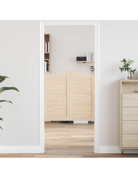Porte Swing Naturale 80 x 40 cm Legno Massello di Pino