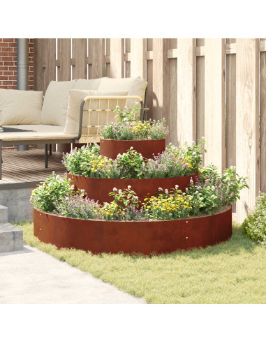 Vaso da giardino Marrone 120 x 120 x 20 cm