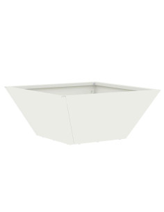 Vaso da giardino Bianco 35 x 35 x 15 cm 2