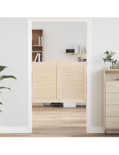 Porte Swing Naturale 80 x 50 cm Legno Massello di Pino