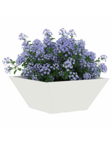Vaso da giardino 5 pcs Bianco 35 x 35 x 15 cm