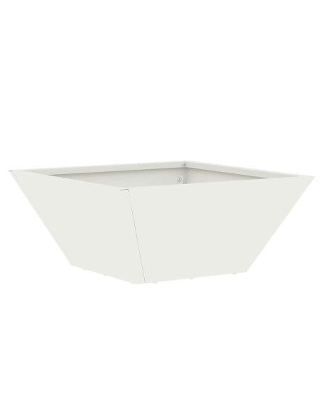Vaso da giardino 5 pcs Bianco 35 x 35 x 15 cm