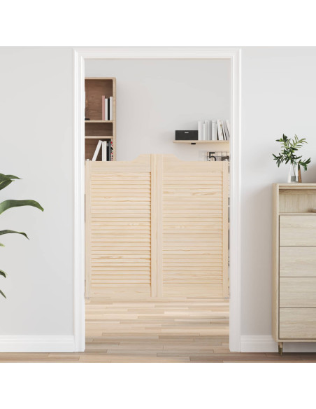 Porte Swing Naturale 100 x 50 cm Legno Massello di Pino