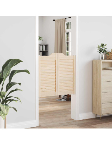 Porte Swing Naturale 80 x 40 cm Legno Massello di Pino