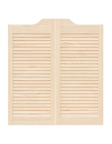 Porte Swing Naturale 90 x 40 cm Legno Massello di Pino