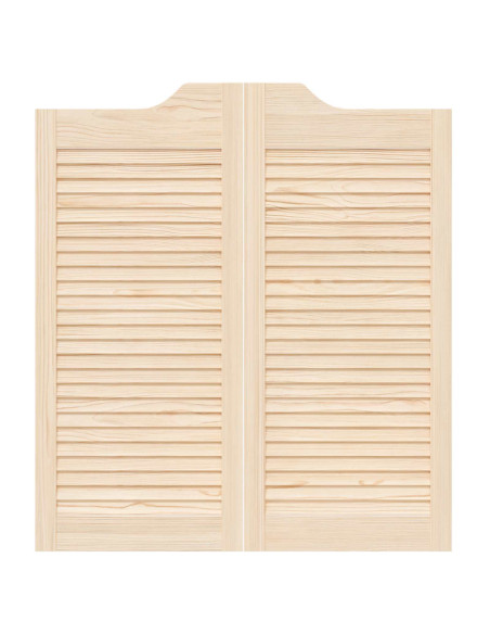 Porte Swing Naturale 90 x 40 cm Legno Massello di Pino