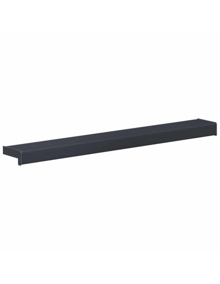 Soglia della Finestra Antracite con Venature del Legno PVC
