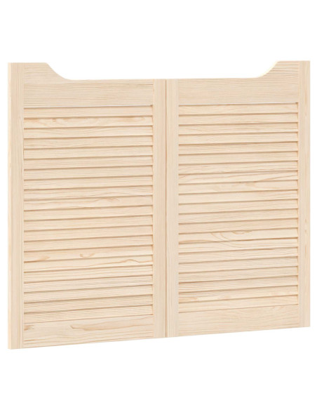 Porte Swing Naturale 80 x 50 cm Legno Massello di Pino