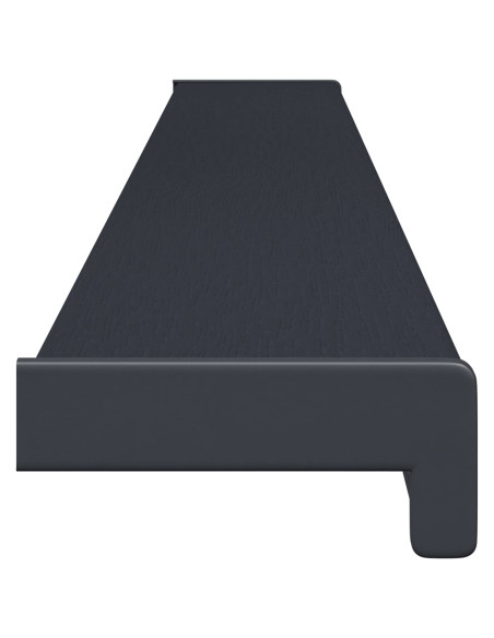 Soglia della Finestra Antracite con Venature del Legno PVC