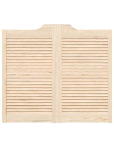 Porte Swing Naturale 90 x 50 cm Legno Massello di Pino