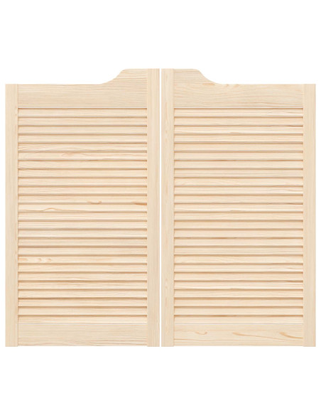 Porte Swing Naturale 90 x 50 cm Legno Massello di Pino