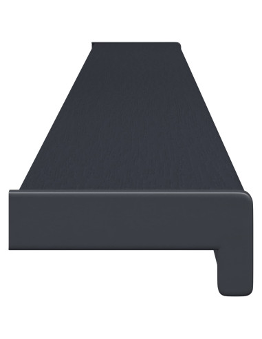 Soglia della Finestra Antracite con Venature del Legno PVC