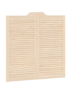 Porte Swing Naturale 100 x 50 cm Legno Massello di Pino 2