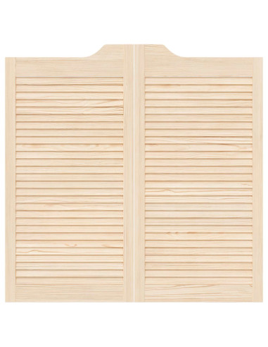 Porte Swing Naturale 100 x 50 cm Legno Massello di Pino