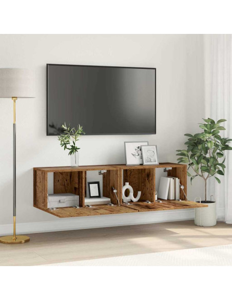 Set mobile TV 2 pcs Multicolore 60 x 30 x 30 cm