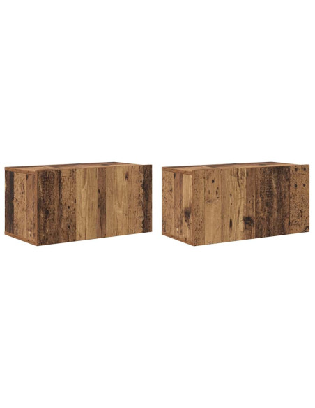 Set mobile TV 2 pcs Multicolore 60 x 30 x 30 cm