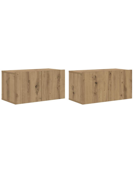 Set mobile TV 2 pcs Marrone 60 x 30 x 30 cm Legno multistrato