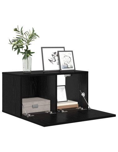Set mobile TV 3 pcs Nero 60 x 30 x 30 cm Legno multistrato