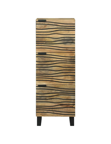 Credenza Marrone 40 x 33 x 110 cm legno massello di mango