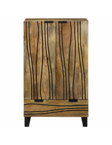 Highboard Marrone 60 x 33 x 100 cm legno massello di mango