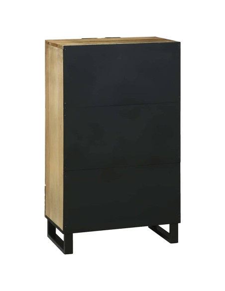 Highboard Marrone 60 x 33 x 100 cm legno massello di mango