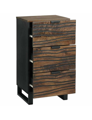 Credenza Marrone 40 x 33 x 75 cm legno massello di mango