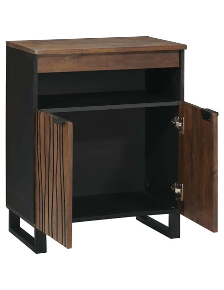 Credenza Marrone 60 x 33 x 75 cm legno massello di mango
