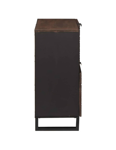 Credenza Marrone 80 x 33 x 75 cm legno massello di mango