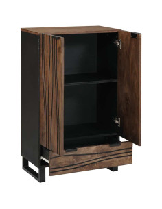 Highboard Marrone 60 x 33 x 100 cm legno massello di mango 2