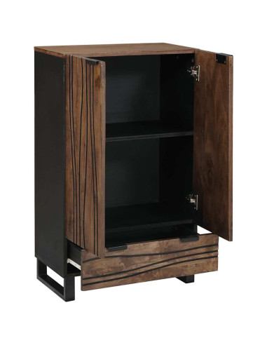 Highboard Marrone 60 x 33 x 100 cm legno massello di mango
