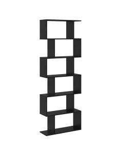 Armadio per Libri Rovere Nero 70 x 24 x 193,5 cm 2