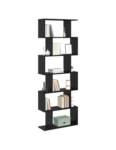 Armadio per Libri Rovere Nero 70 x 24 x 193,5 cm