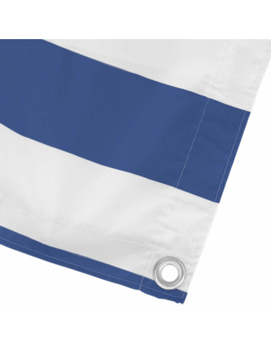 Schermo da balcone Blu e Bianco 100 x 300 cm Tessuto Oxford