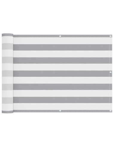 Schermo da balcone 75 x 300 cm Oxford alu rivestito in PU