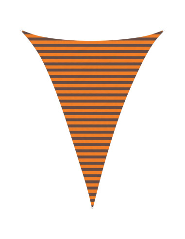 Vela da ombra solare Arancione e Marrone 3 x 4 x 4 m
