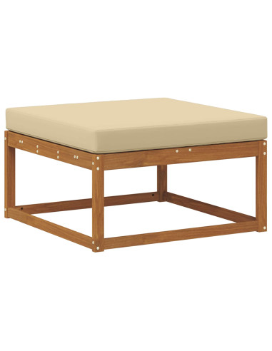 Set di divani da esterno con cuscino 8 pcs Naturale e Beige