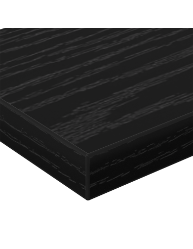 Scaffale 4 pcs Nero 60 x 10 x 1,5 cm Legno multistrato