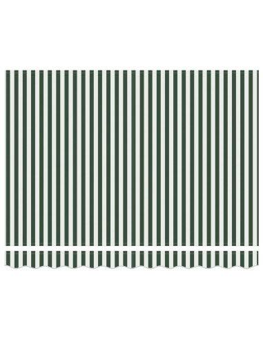 Tettuccio Elettrico Retrattile Verde e Bianco 3 x 2,5 m
