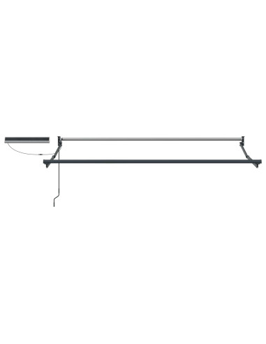Tettuccio Elettrico Retrattile Verde e Bianco 3 x 2,5 m