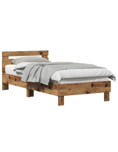 Struttura del letto con testiera Legno vecchio 203 x 95 x 70 cm 2