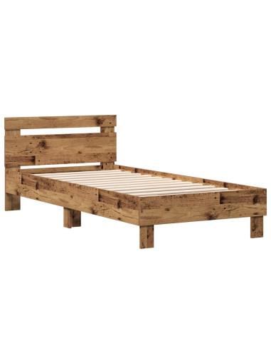 Struttura del letto con testiera Legno vecchio 203 x 95 x 70 cm