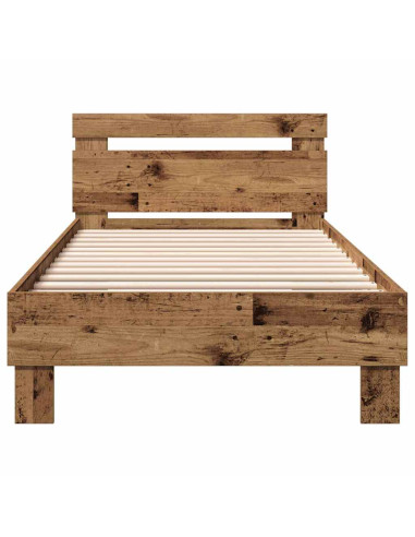 Struttura del letto con testiera Legno vecchio 203 x 95 x 70 cm
