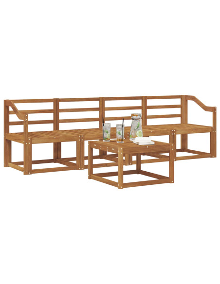 Set di divani da esterno 5 pcs Naturale