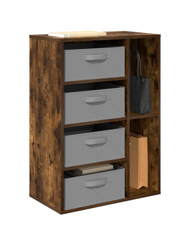 Credenza con cassetto Rovere fumé 60 x 33,5 x 84 cm