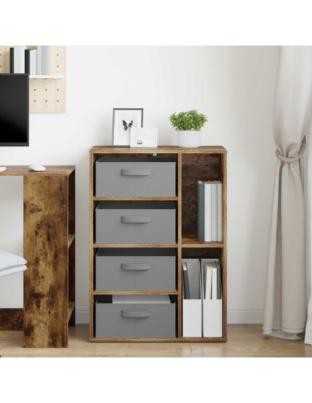 Credenza con cassetto Rovere fumé 60 x 33,5 x 84 cm