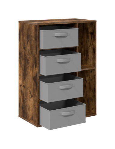 Credenza con cassetto Rovere fumé 60 x 33,5 x 84 cm