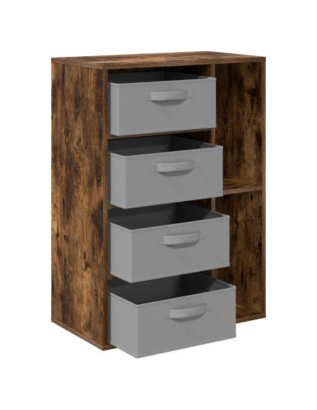 Credenza con cassetto Rovere fumé 60 x 33,5 x 84 cm