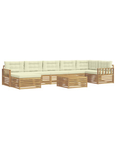 Set di divani da esterno con cuscino 8 pcs 2