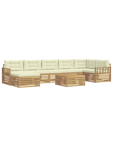 Set di divani da esterno con cuscino 8 pcs